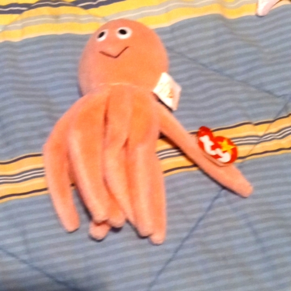 COPY - Ty Beanie Babies Inky The Octopus Major tag errors 2 different dates